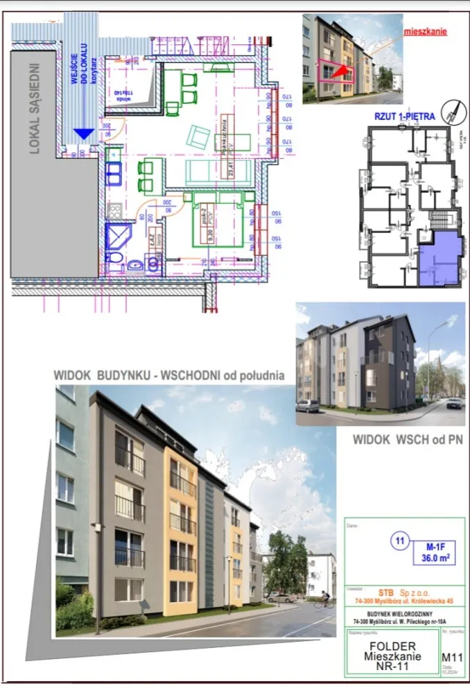 Mieszkanie na  sprzedaż Myślibórz - Nowe mieszkania w  centrum Myśliborza